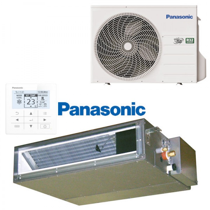 Klimatyzator kanałowy Panasonic 6.0 kW z rozprowadzeniem na 4 pokoje